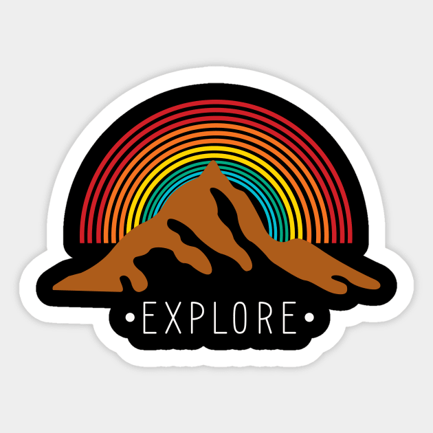 mountain traveler outdoor activity Sticker by teemarket